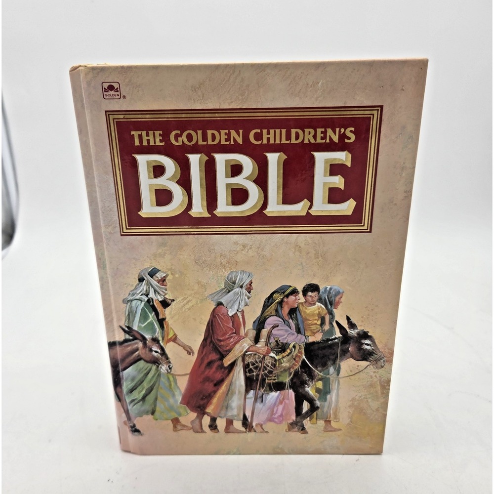 The Golden Children's Bible Colorful Pictures Hardcover 1993 Old & New Testament